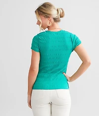 Textured Knit Top