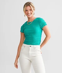 Textured Knit Top