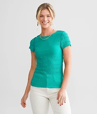 Textured Knit Top
