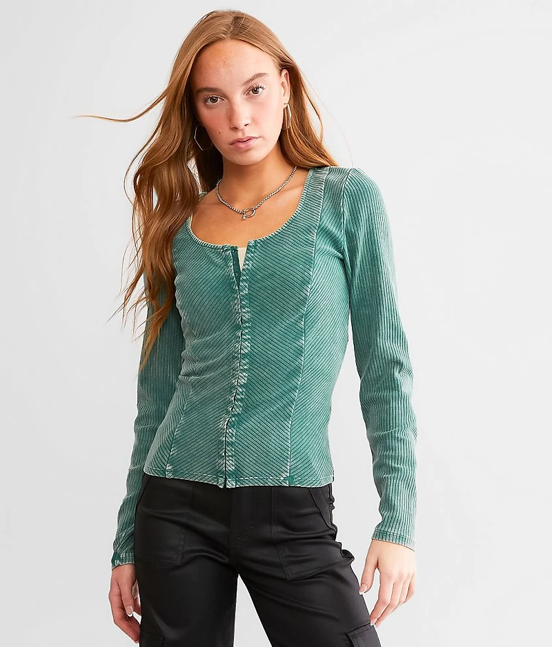 Hidden Hook & Eye Top