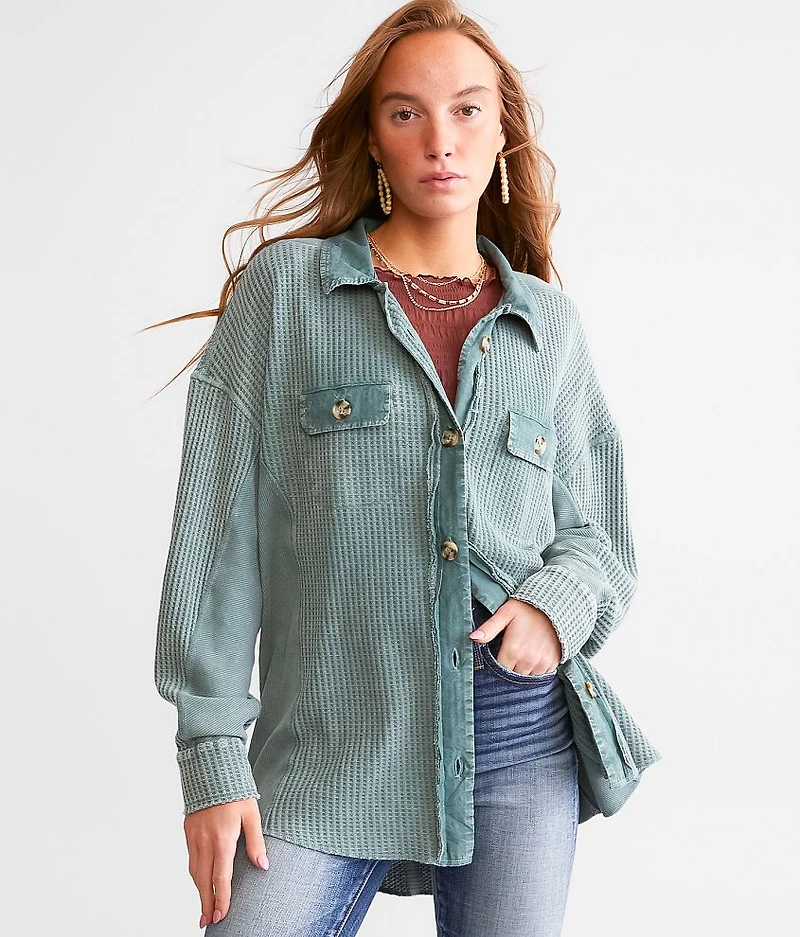 Waffle Knit Thermal Shirt