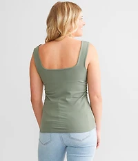 Ruched Contour Tank Top