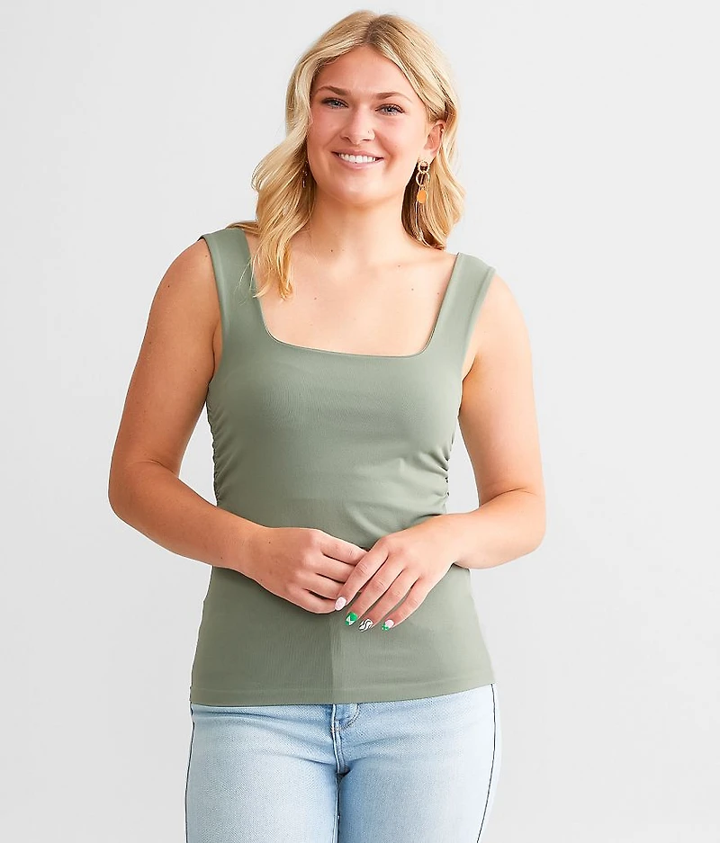 Ruched Contour Tank Top
