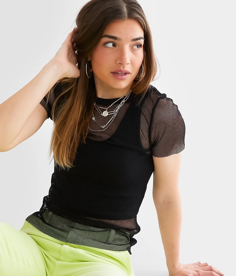 Fishnet Mesh Top
