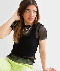 Fishnet Mesh Top
