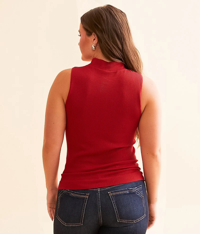 Mock Neck Tank Top