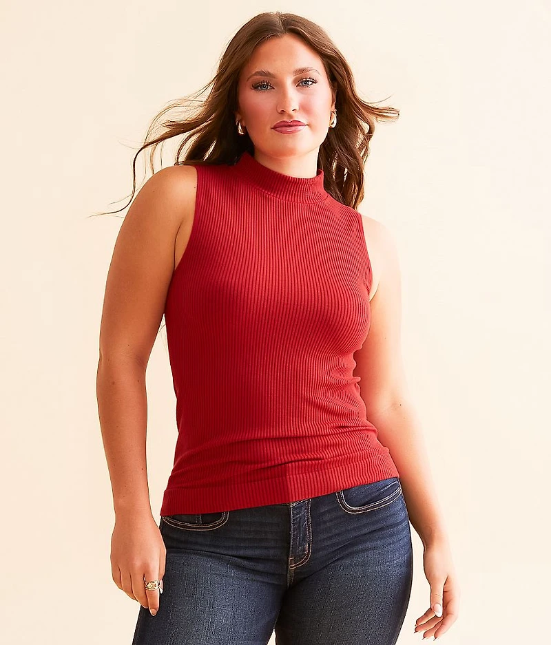 Mock Neck Tank Top