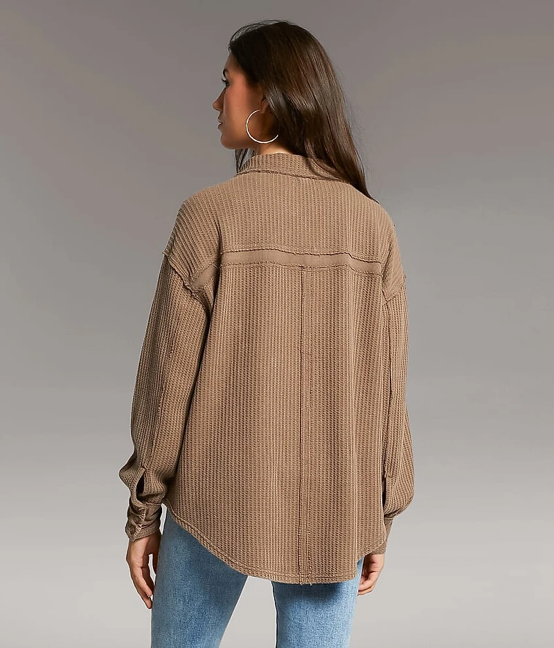 Pieced Thermal Shirt