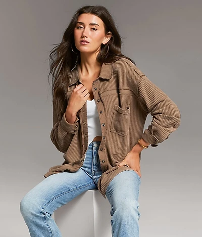 Pieced Thermal Shirt