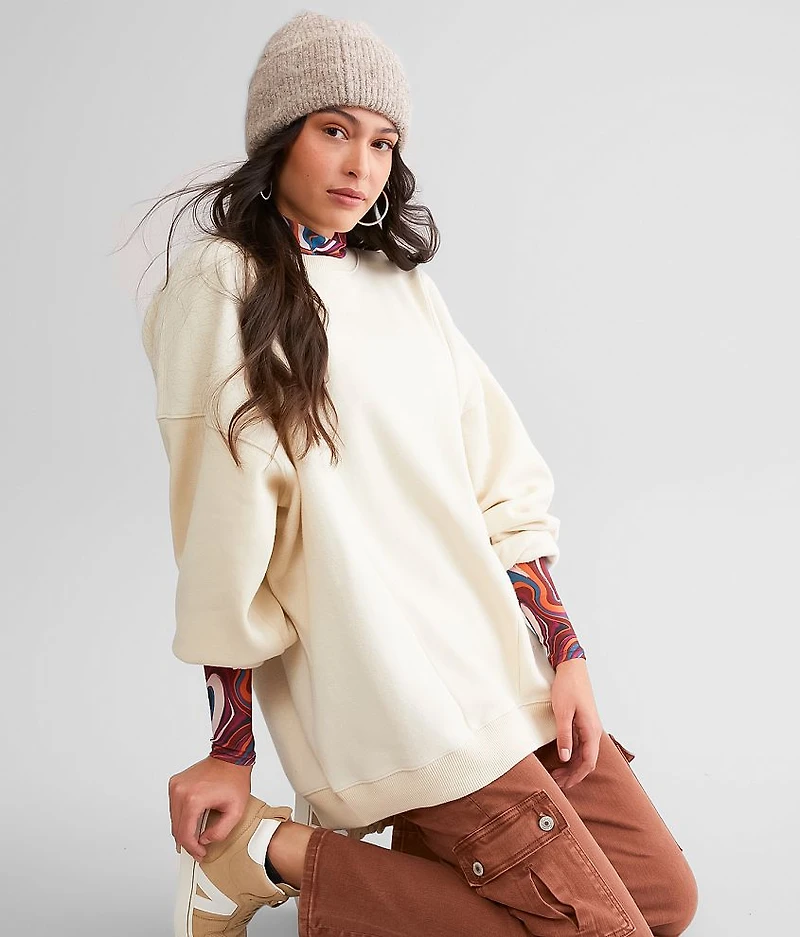 Marble Print Mesh Top