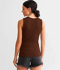 Textured Knit Tank Top