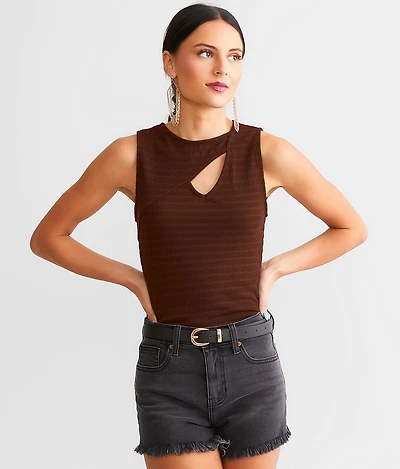 Textured Knit Tank Top