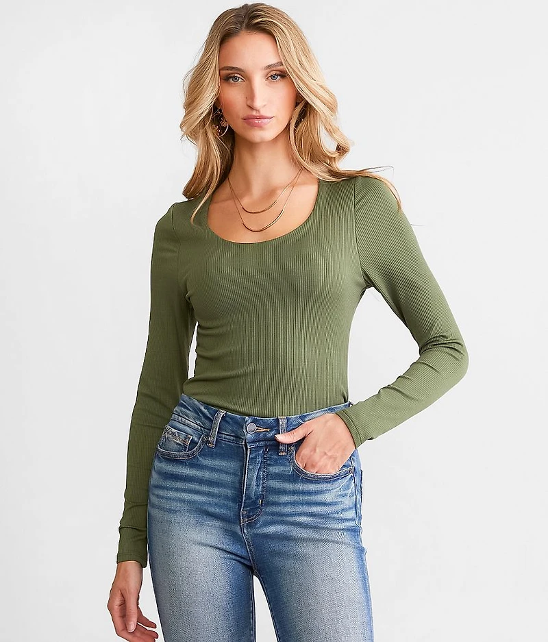Shaping & Smoothing Ribbed Top