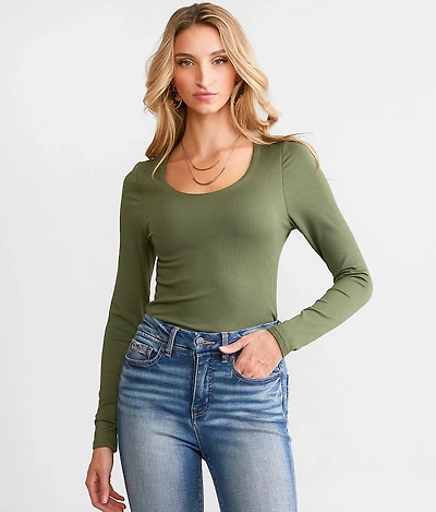 Shaping & Smoothing Ribbed Top