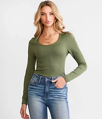 Shaping & Smoothing Ribbed Top