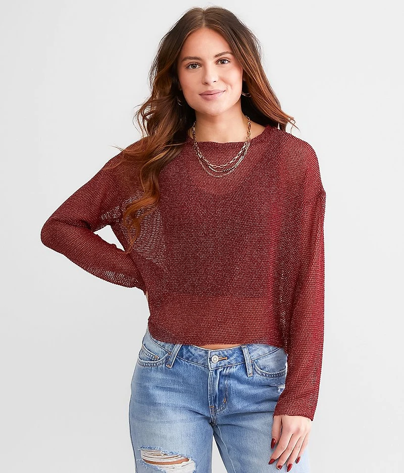 Metallic Netted Top