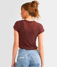 Mesh Cropped Top