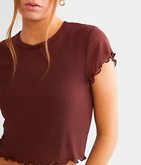 Mesh Cropped Top