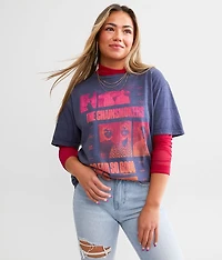 Sheer Mesh Cropped Top