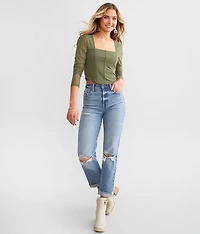 Corset Mesh Top