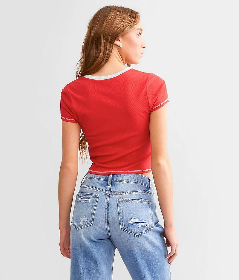 Fitted Raw Edge Top