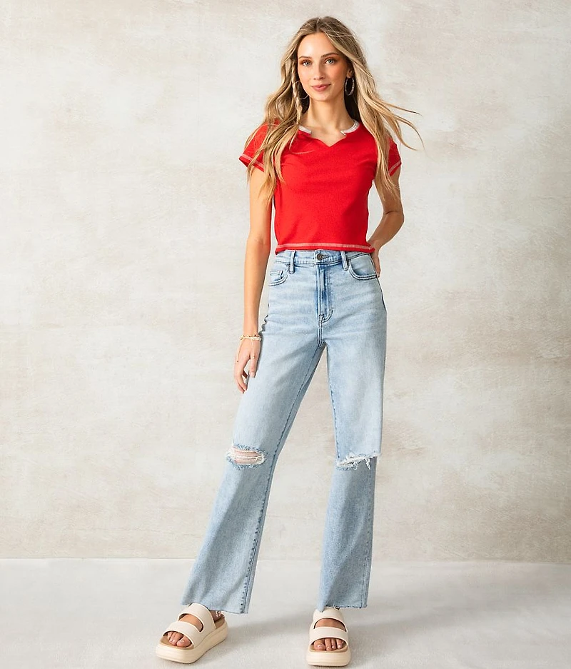 Fitted Raw Edge Top