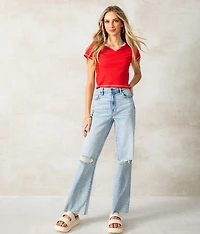 Fitted Raw Edge Top