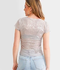 Foiled Mesh Top