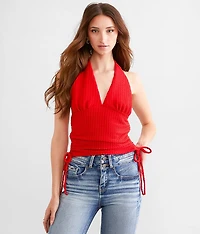 Textured Halter Tank Top