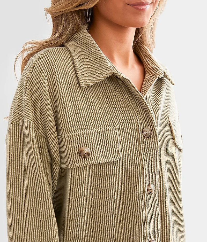 Ribbed Knit Shirt