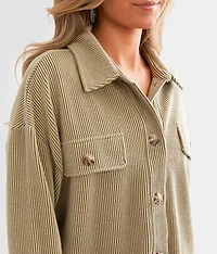Ribbed Knit Shirt