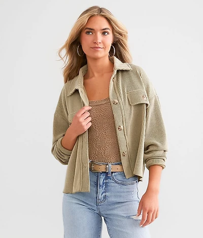 Ribbed Knit Shirt