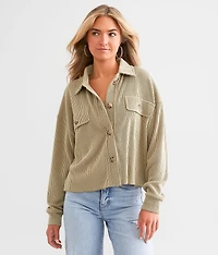 Ribbed Knit Shirt