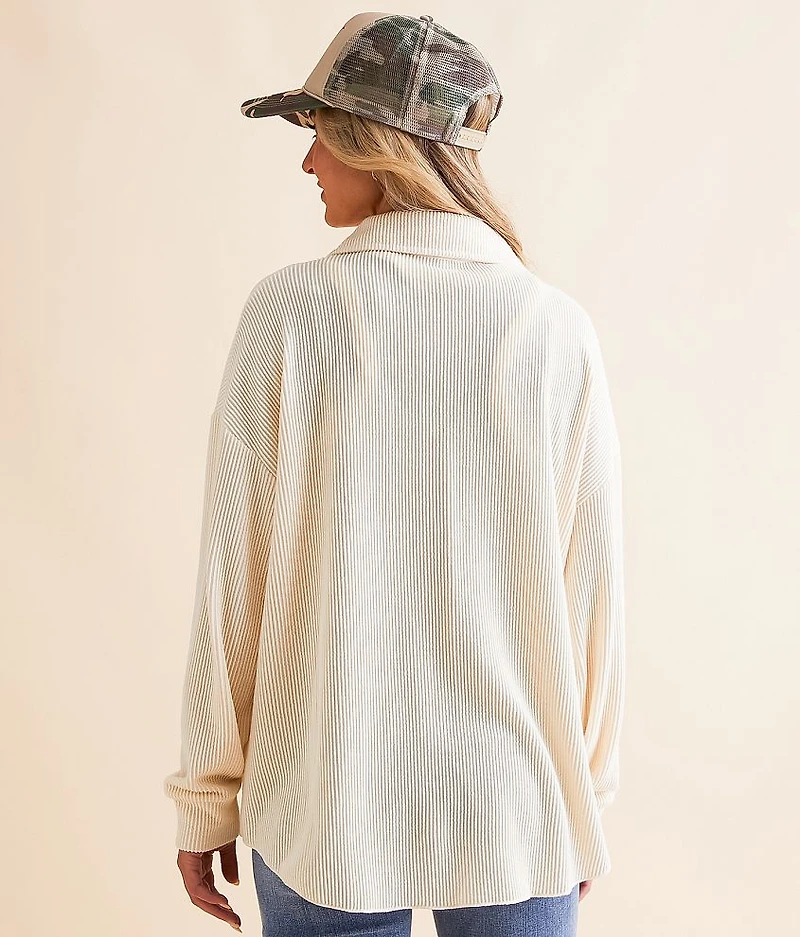Ribbed Knit Shirt