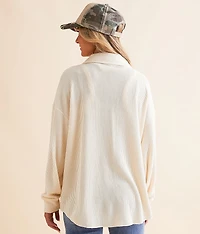 Ribbed Knit Shirt