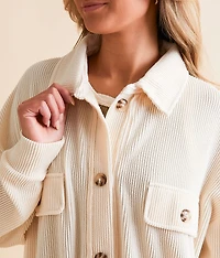 Ribbed Knit Shirt