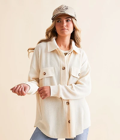 Ribbed Knit Shirt