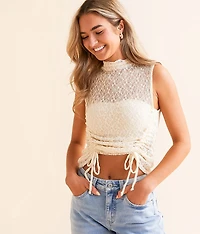 Lace Mesh Tank Top