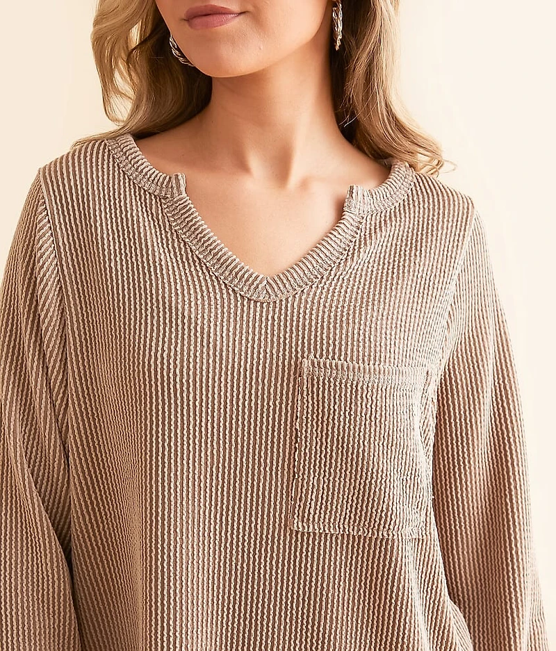 Textured Knit Top
