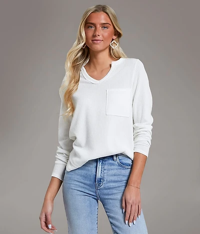 Textured Knit Top