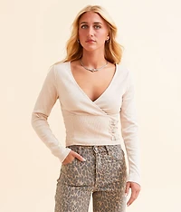 Washed Buckle Top