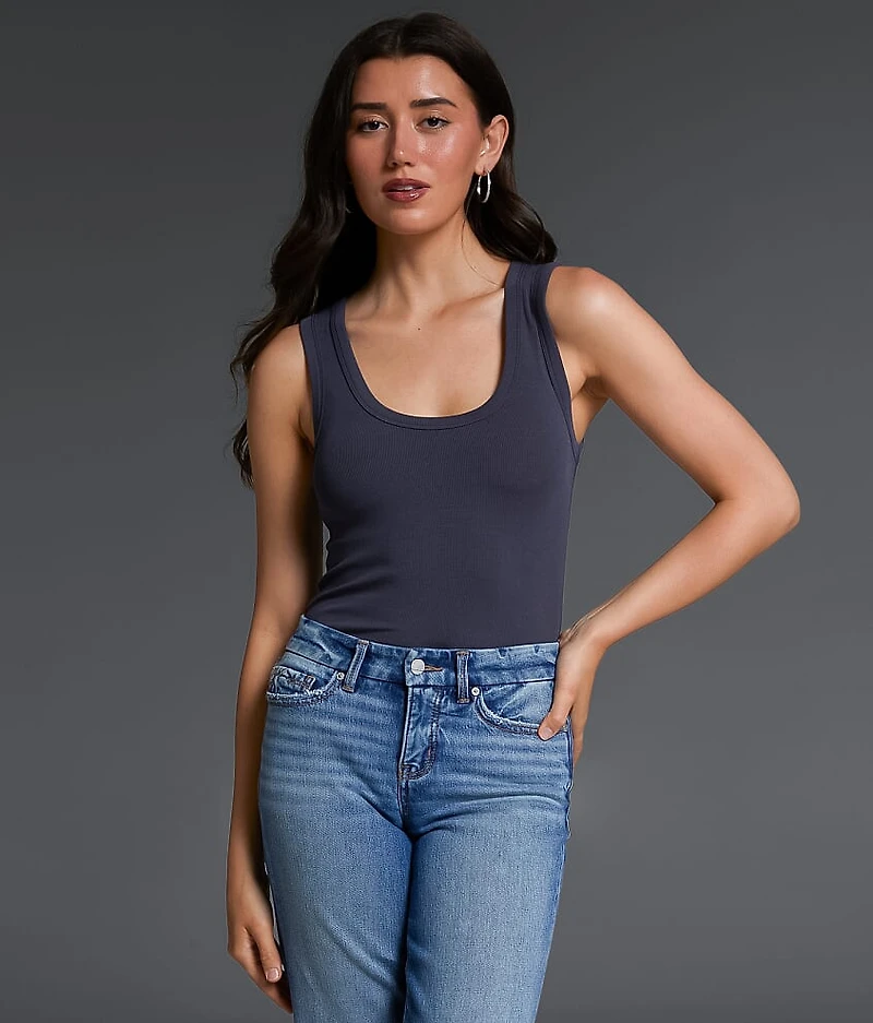 Buckle Black Zoey Ribbed Tank Top