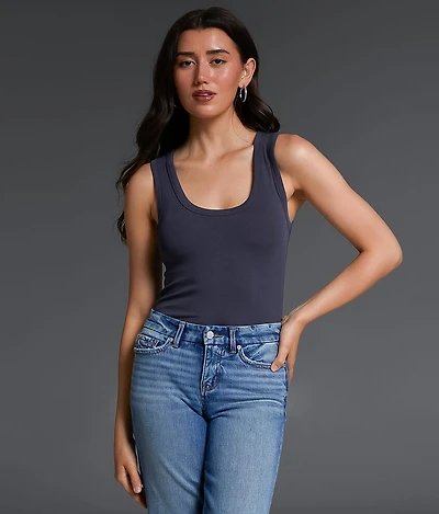 Buckle Black Zoey Ribbed Tank Top