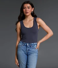 Buckle Black Zoey Ribbed Tank Top