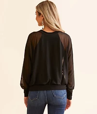 Mesh Dolman Top