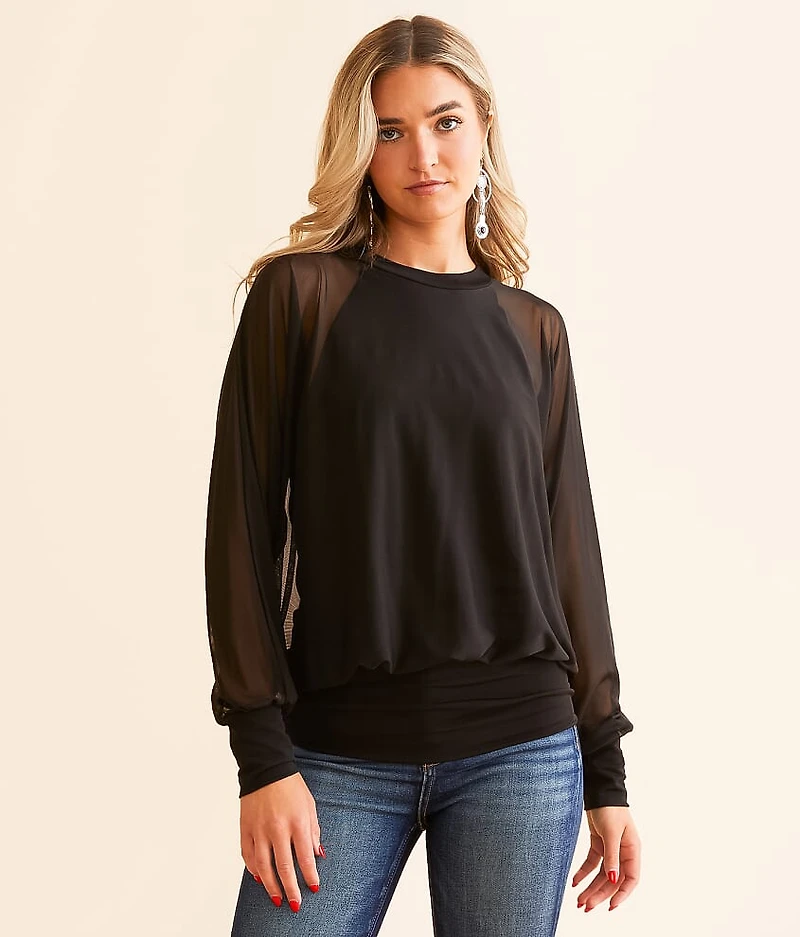 Mesh Dolman Top