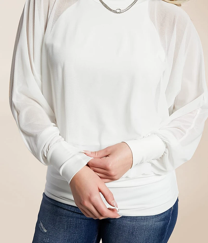 Mesh Dolman Top