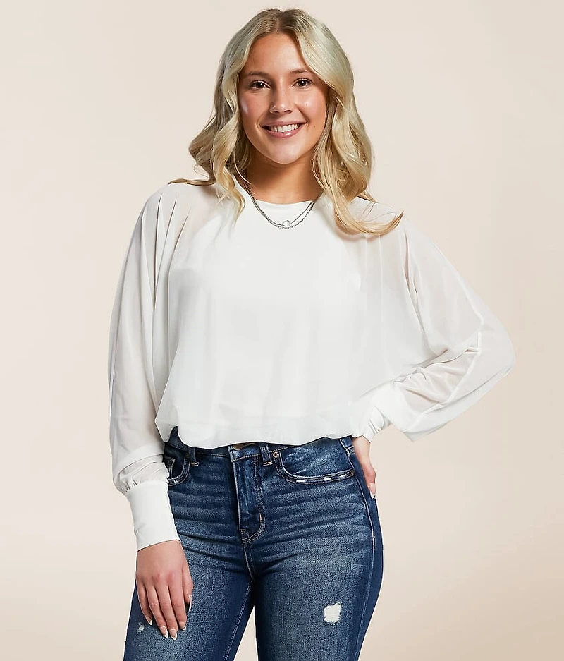 Mesh Dolman Top