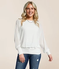 Mesh Dolman Top