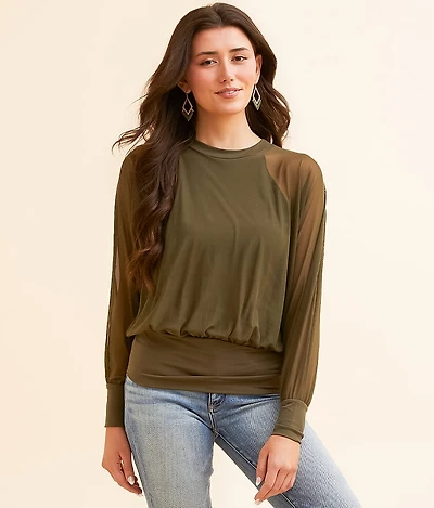 Mesh Dolman Top